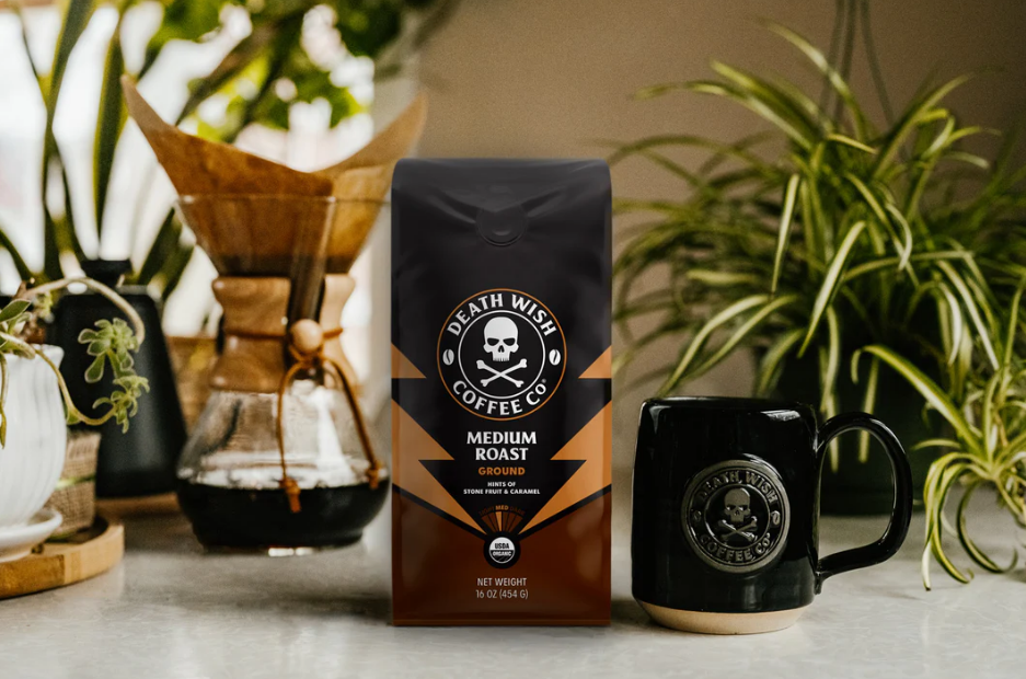 Death Wish Coffee Medium Roast, Whole Bean Coffee Medium whole bean coffee — Multi-Origin