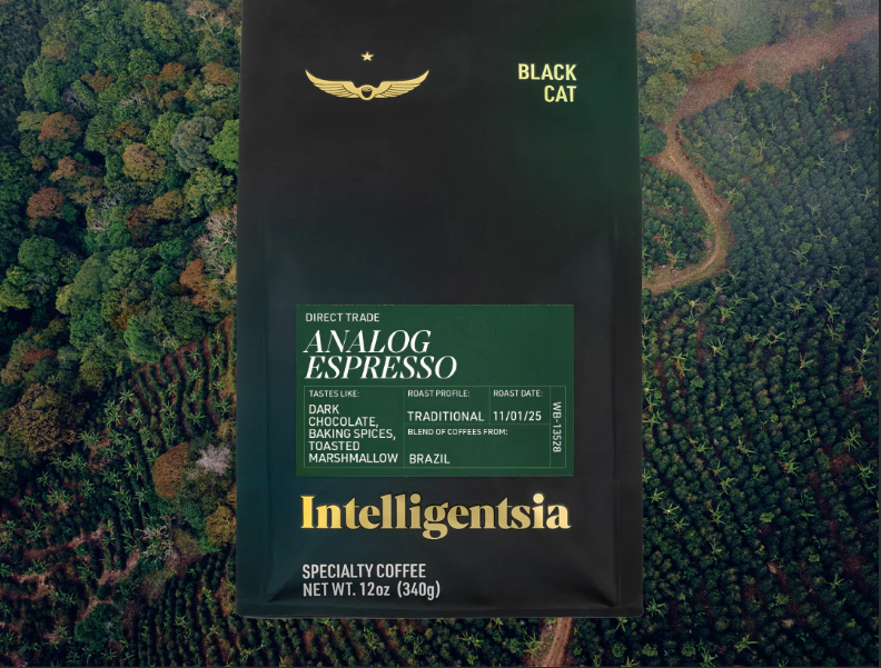 Intelligentsia Coffee, Black Cat Analog Espresso Medium Roast Whole Bean Coffee Medium Espresso whole bean coffee — Multi-Origin