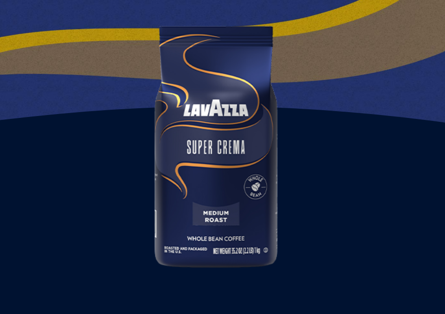 Lavazza Super Crema Medium Espresso whole bean coffee — Italian Blend