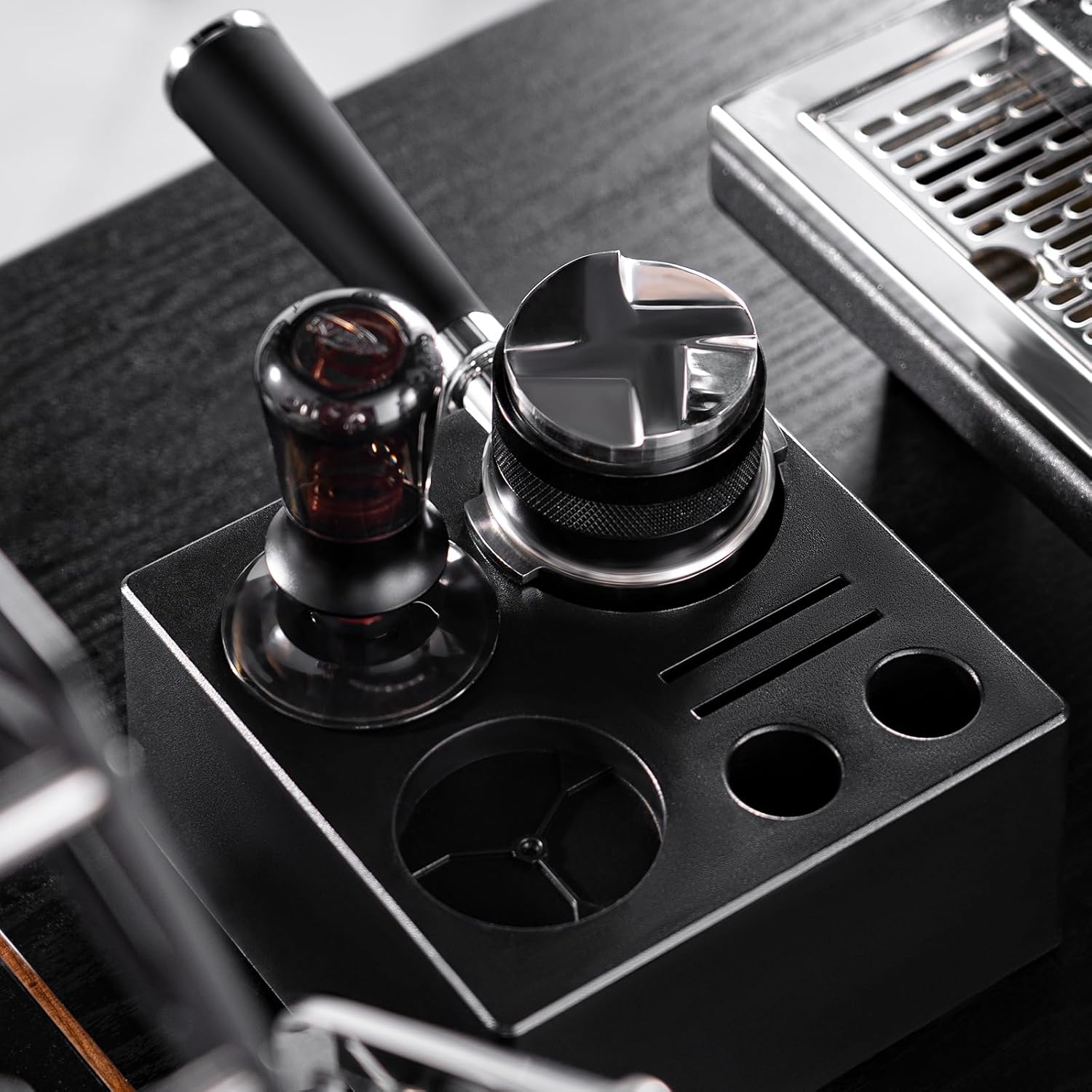 IKAPE 53MM Black Espresso Tool Set - Tamper, Distributor & Tamp Station Bundle — Accessories recommended by Hard House Coffee