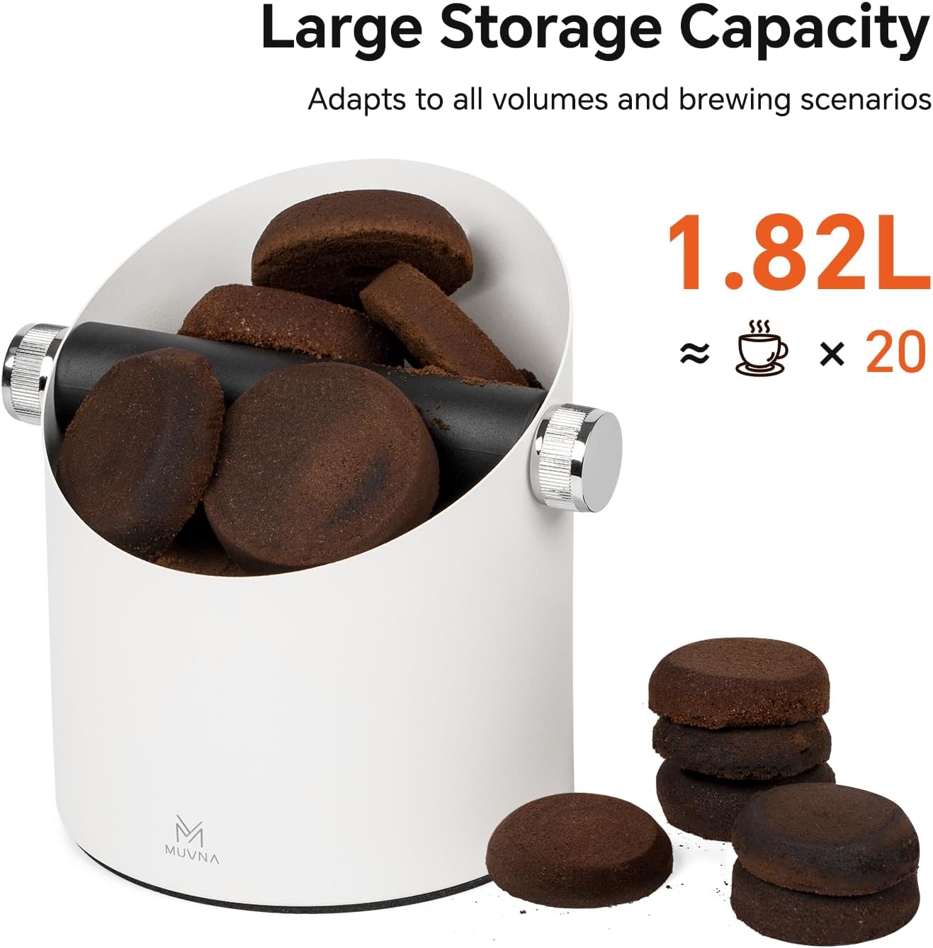 MUVNA Espresso Knock Box Large Capacity Accessories alternate view 3