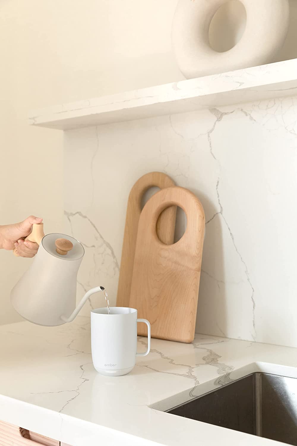 Ember Temperature Control Smart Mug – White – Hard House Coffee
